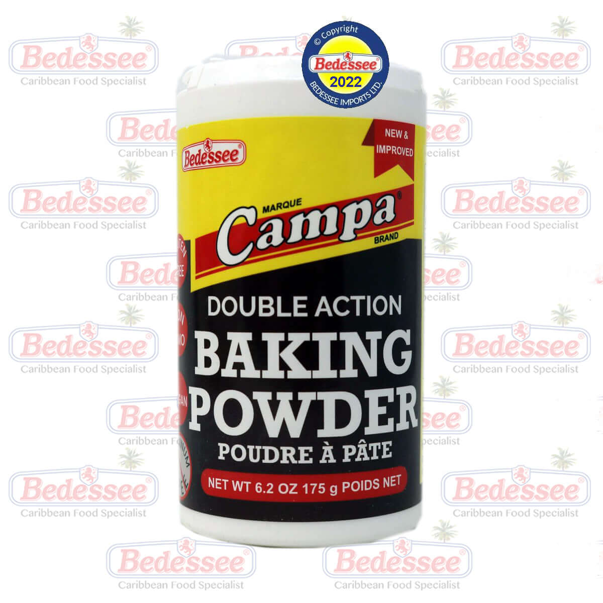 Campa Baking Powder 175gr container, perfect for achieving light and airy baking results in cakes and pastries.