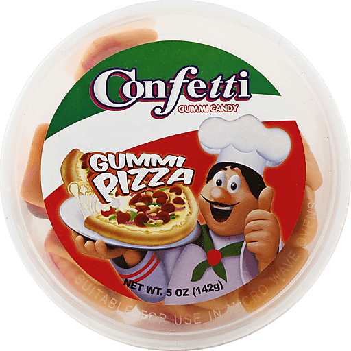 CONFETTI GUMMI PIZZA 5.3oz