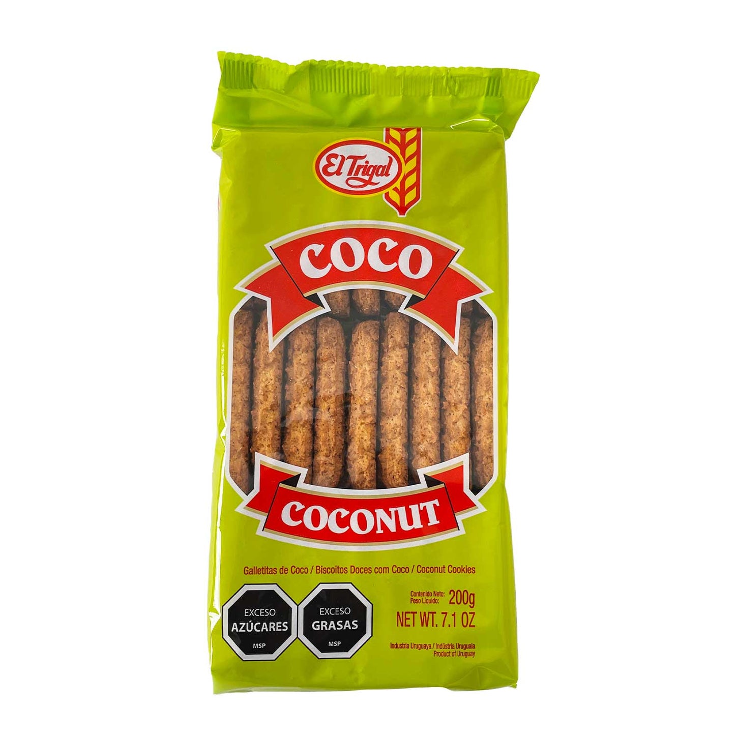 EL TRIGAL COCO COOKIES 7.1oz (2 PACK)