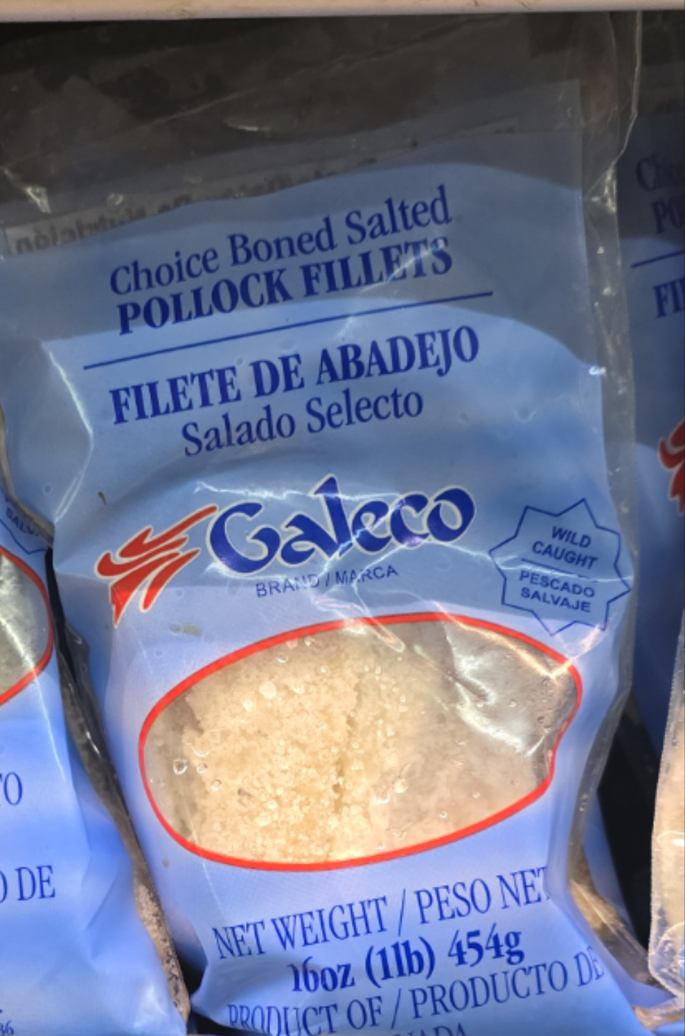 Galeco Salted Cod Fillet Boneless 16 oz