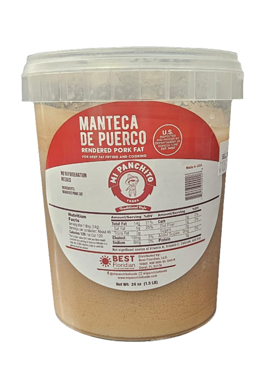 MI PANCHITO MANTECA DE PUERCO 24oz