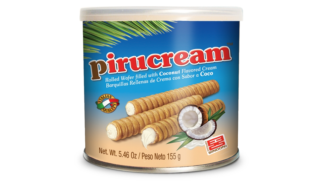 PIRUCREAM BARQUILLOS COCONUT 5.4oz