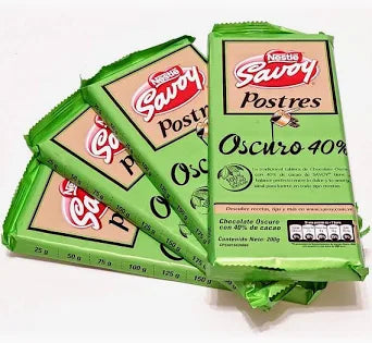 SAVOY CHOCOLATE PARA POSTRES OSCURO 40% 200gr