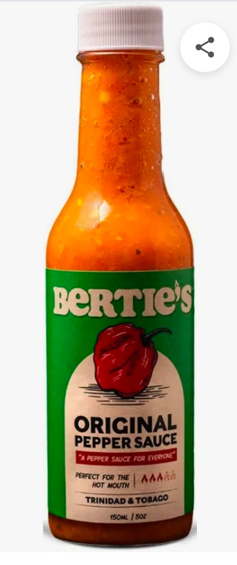 BERTIE'S PEPPER SAUCE 150ml