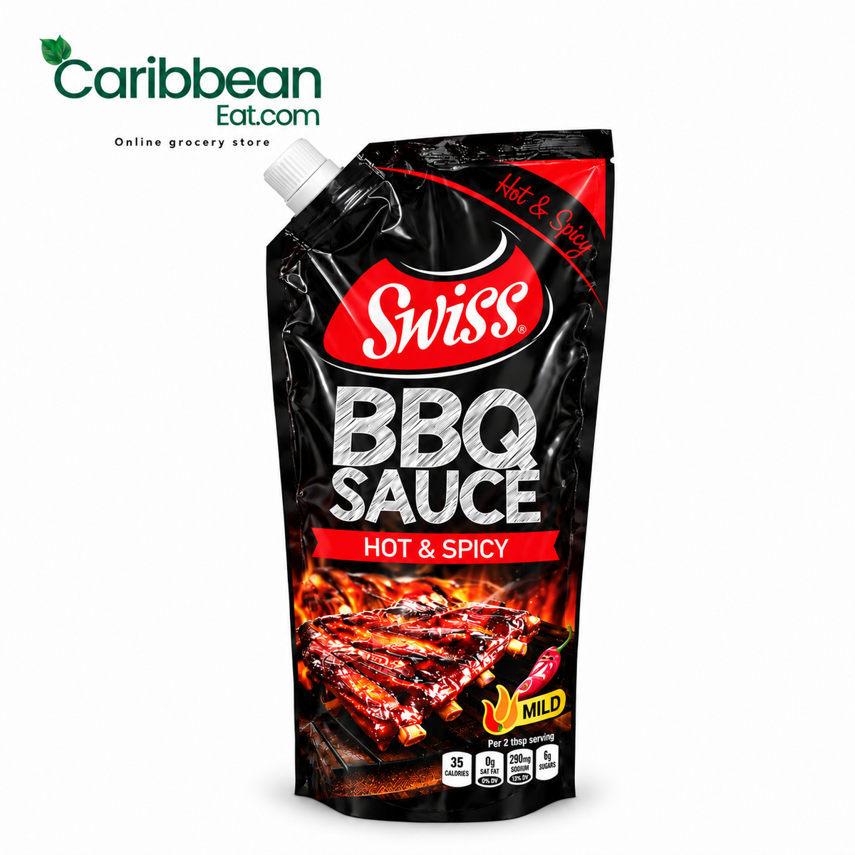 Swiss BBQ Sauce Hot & Spicy 500ml