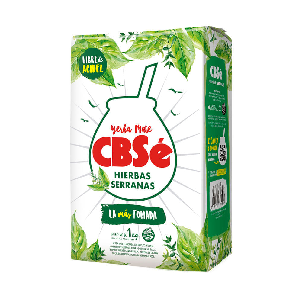 YERBA MATE CBSE SERRANAS 1 KG