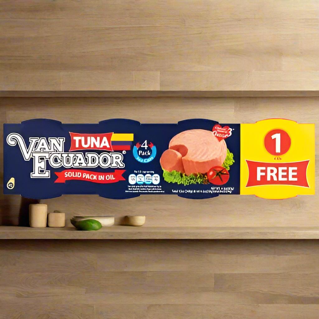 VAN ECUADOR SOLID TUNA IN OLIVE OIL (4 PACK)