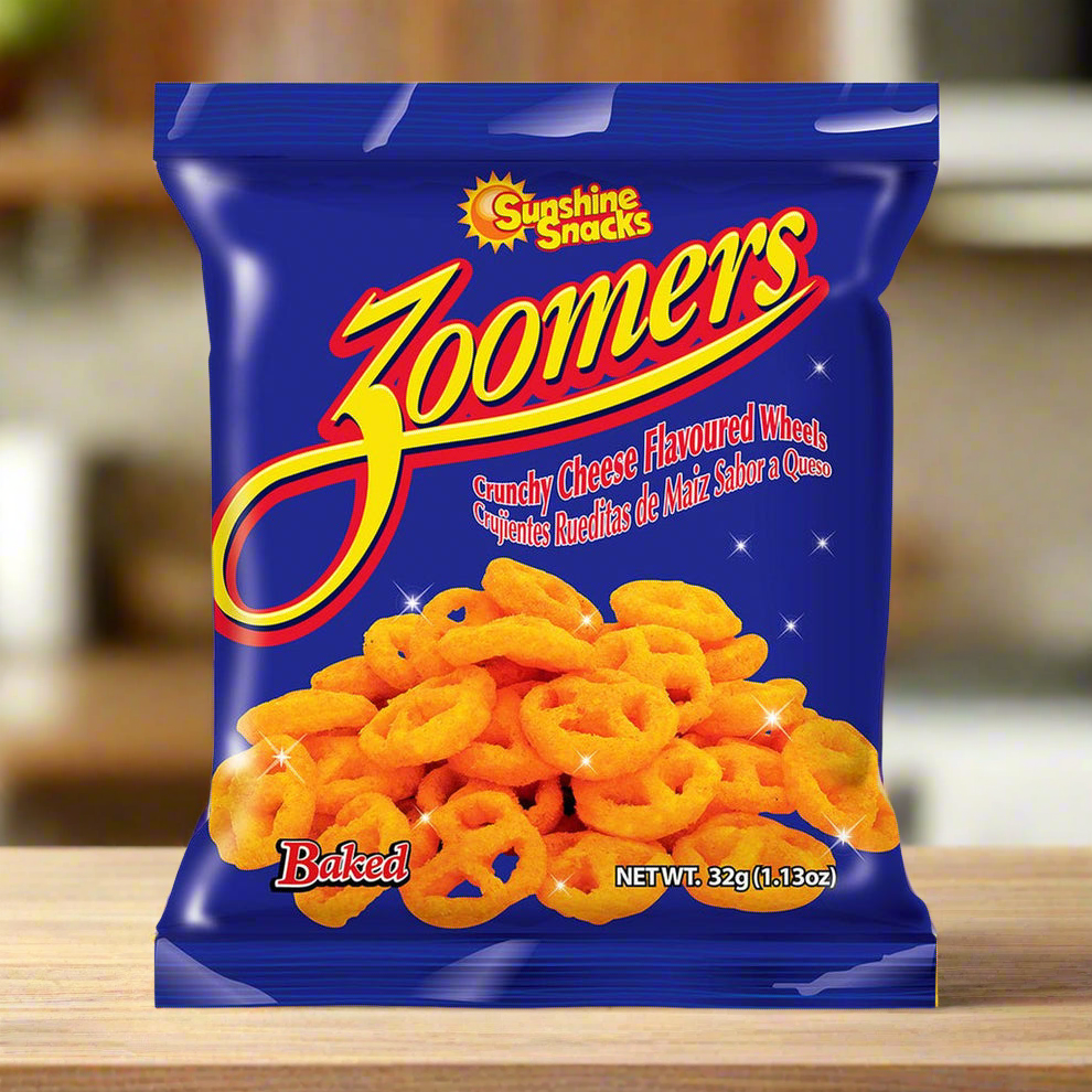 SUNSHINE SNACKS ZOOMERS CHEESE 32gr (12 PACK)