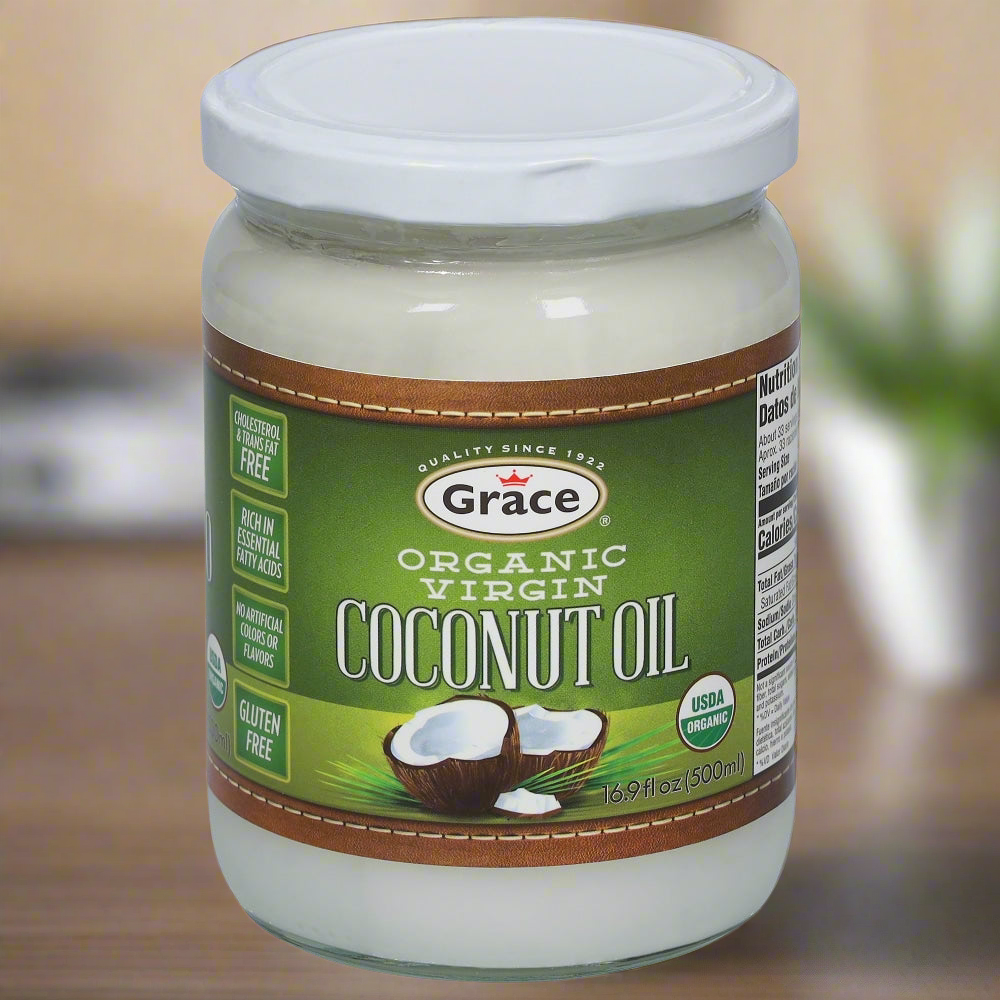 GRACE ORGANIC VIRGIN COCONUT OIL 16.9oz