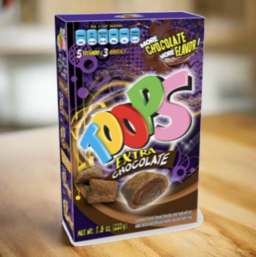 TOOPS CEREAL EXTRA CHOCOLATE 7.8oz