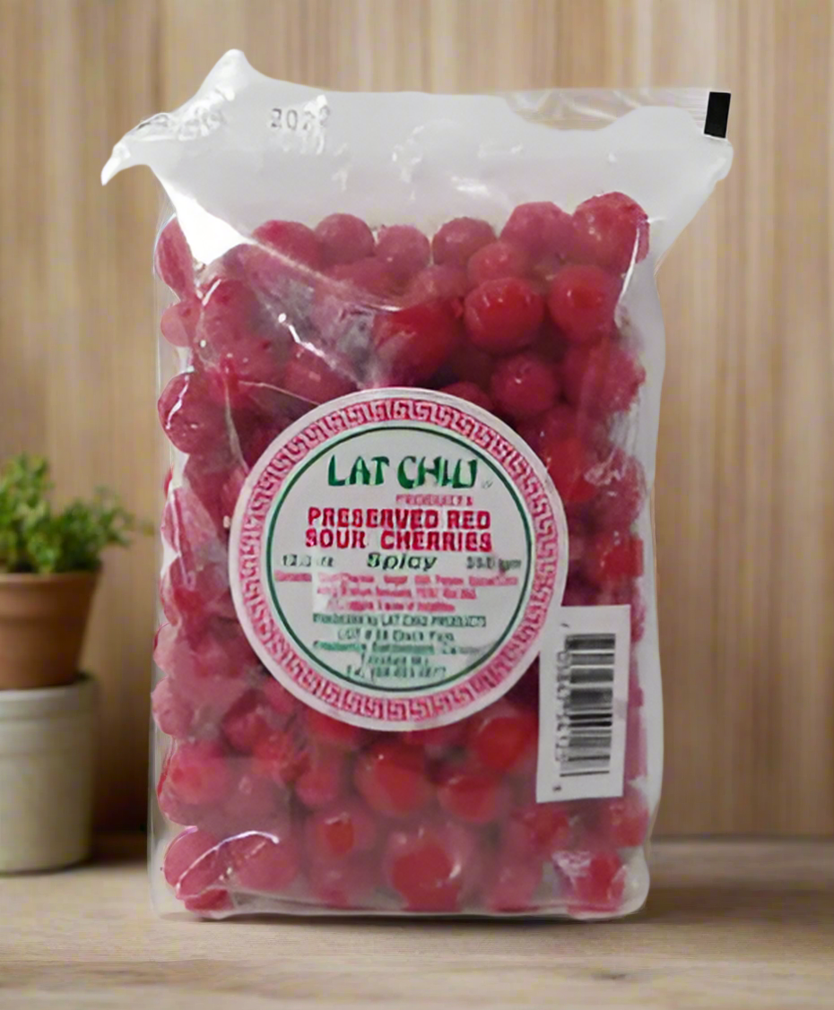 LAT CHIU RED SOUR CHERRIES 12,3oz