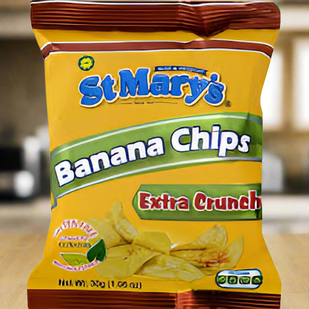 ST MARY'S BANANA CHIPS CRUNCHY (20 PACK)