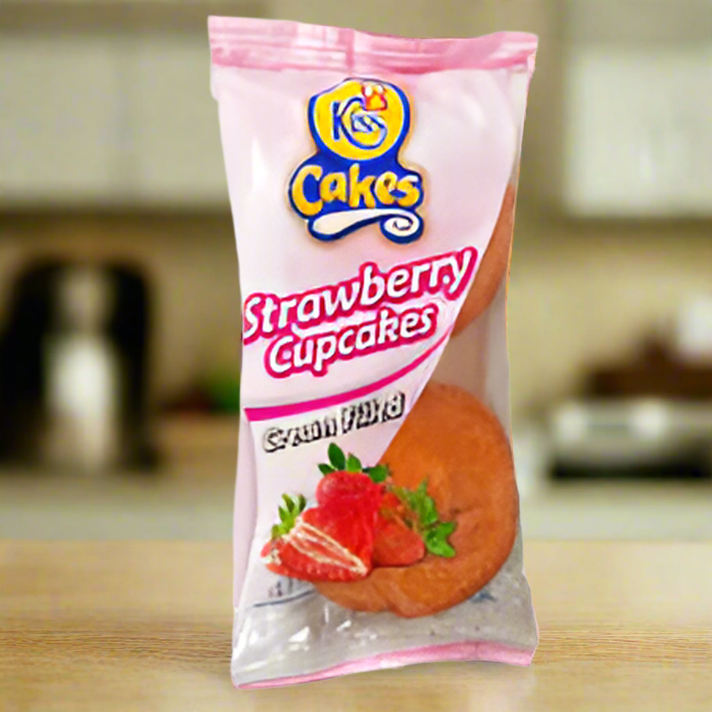 KISS CAKES CUPCAKES STRAWBERRY 75gr (3 PACK)
