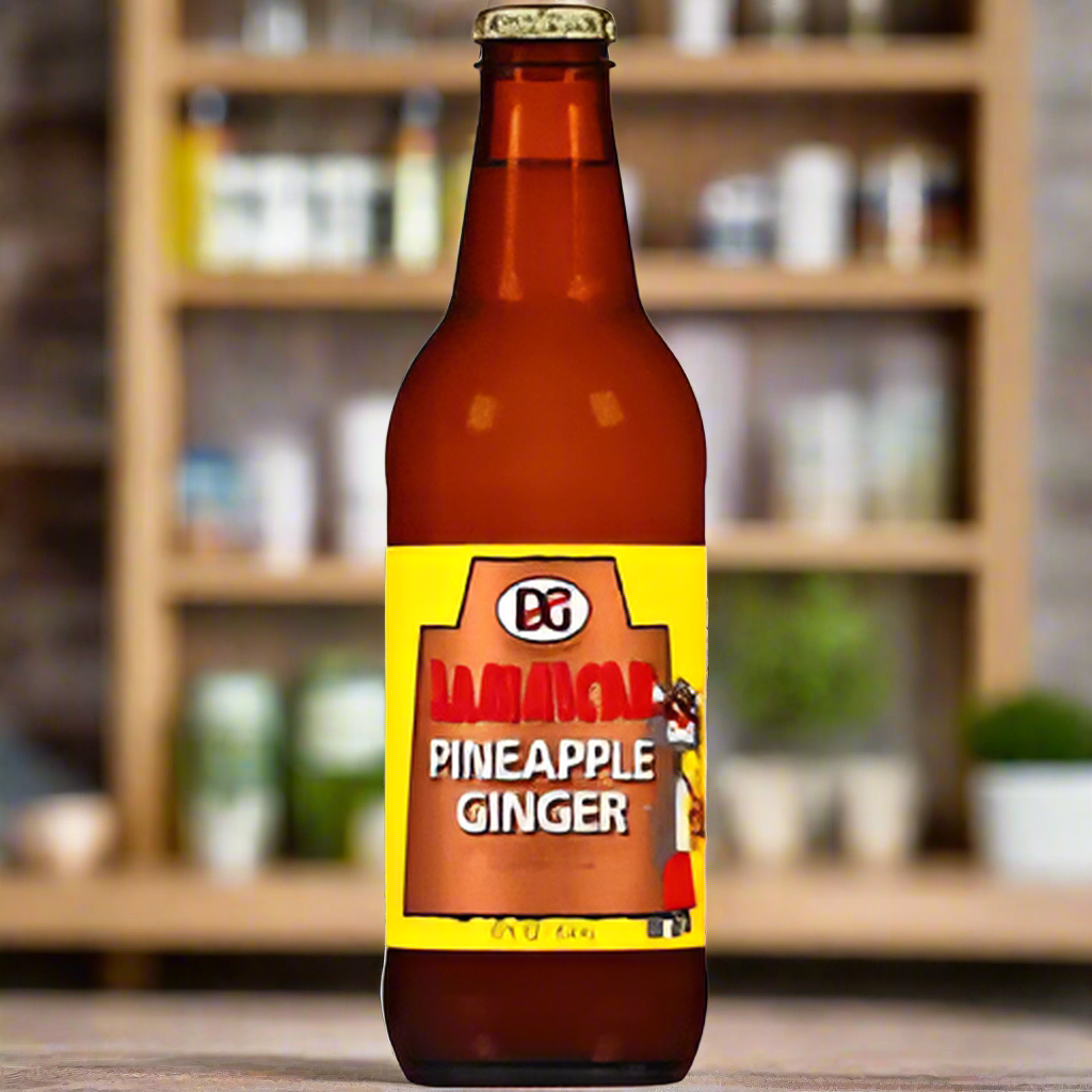 D&G PINEAPPLE GINGER SODAS 12oz (3 PACK)