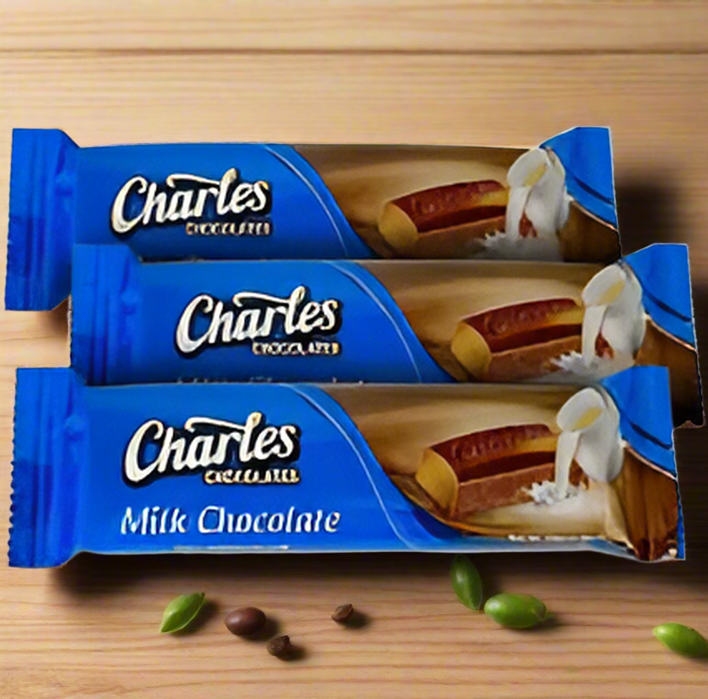 CHARLES MILK CHOCOLATE 50gr (12 PACK)