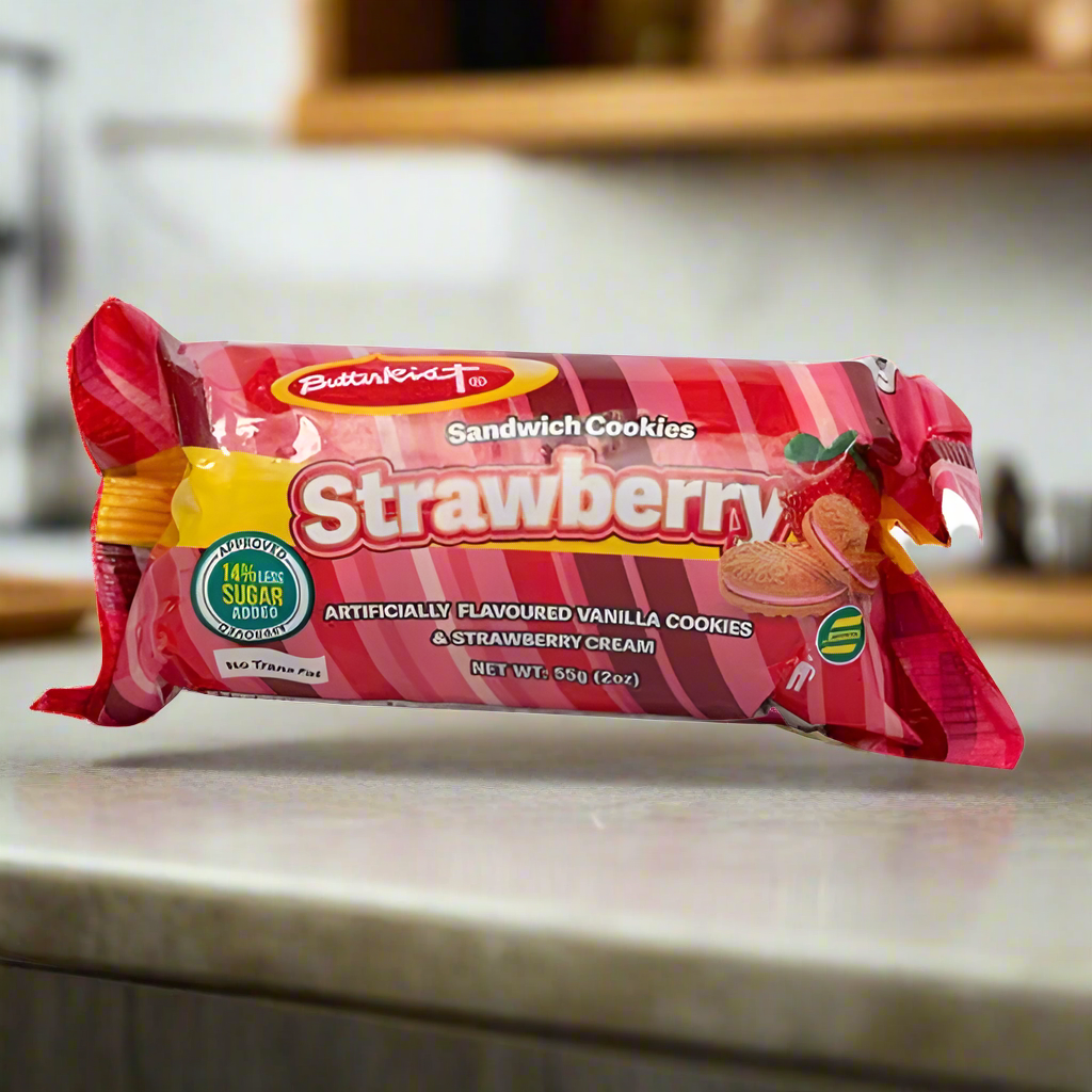BUTTERKIST SANDWICH STRAWBERRY 55gr (3 PACK)