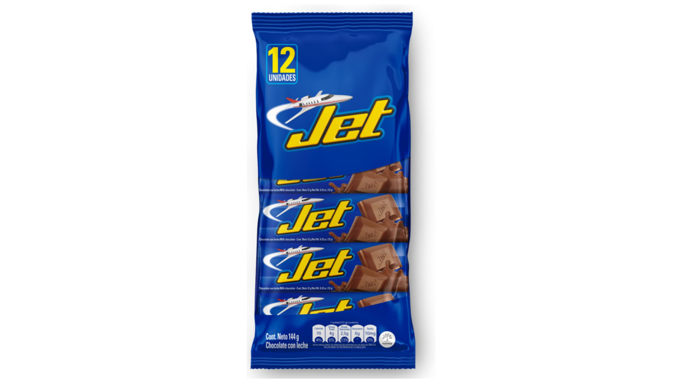 CHOCOLATINA JET MILK 10 CT