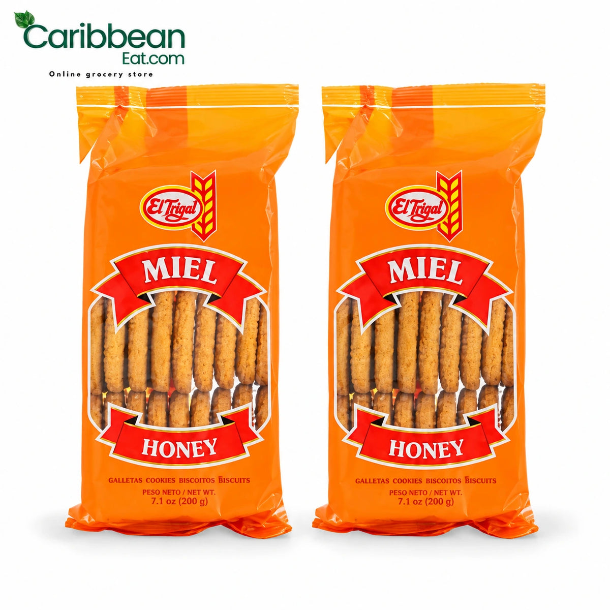 EL TRIGAL HONEY COOKIES 7.1oz (2 PACK)