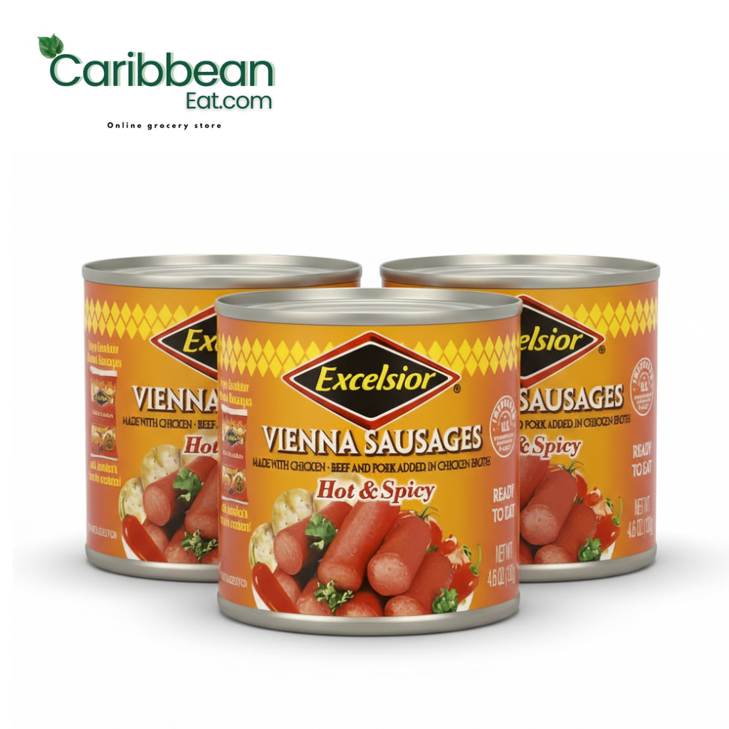Excelsior Vienna Sausage Hot & Spicy 4.6 oz 3 Pack