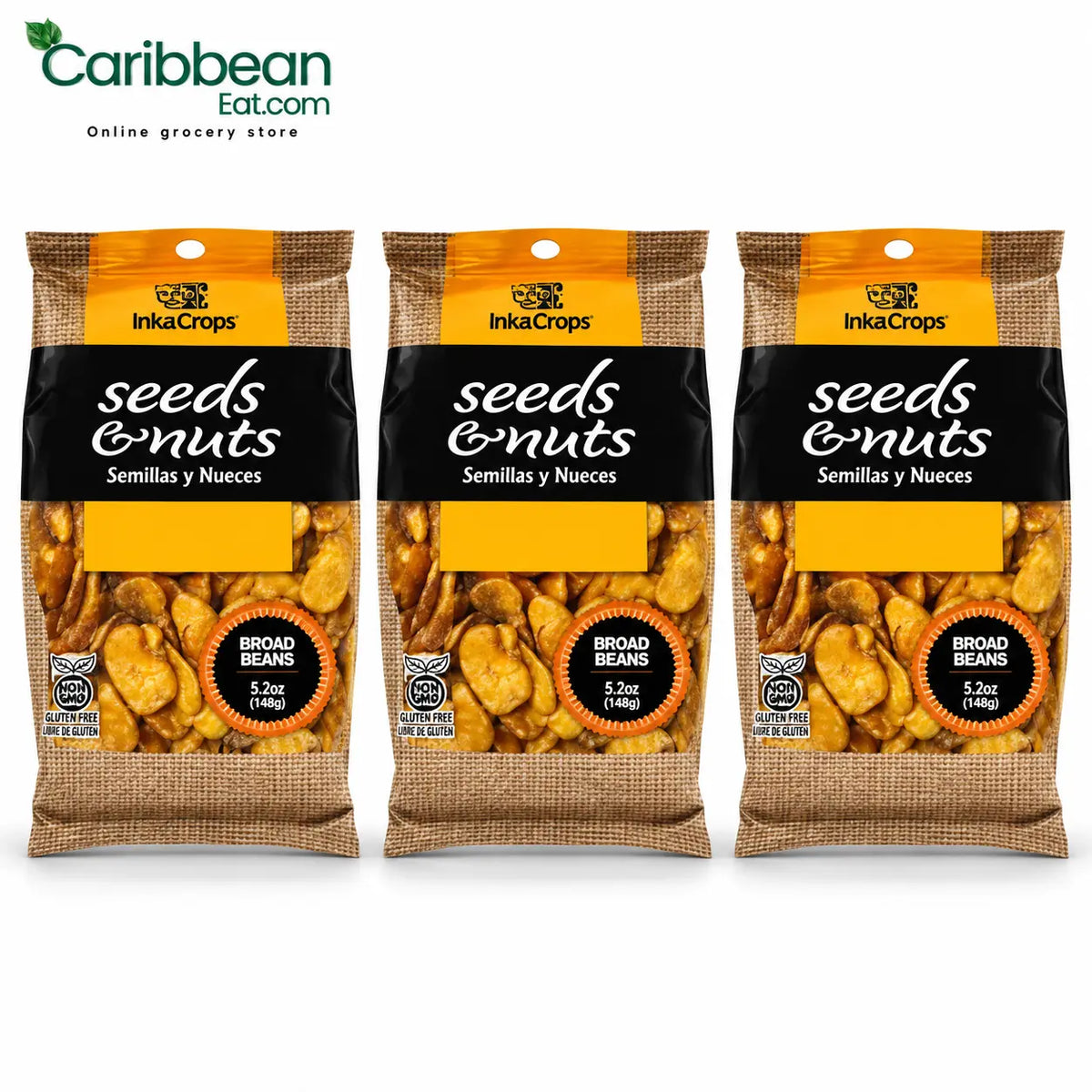 Inka Crops Broad Beans 5.2oz (3 Pack)