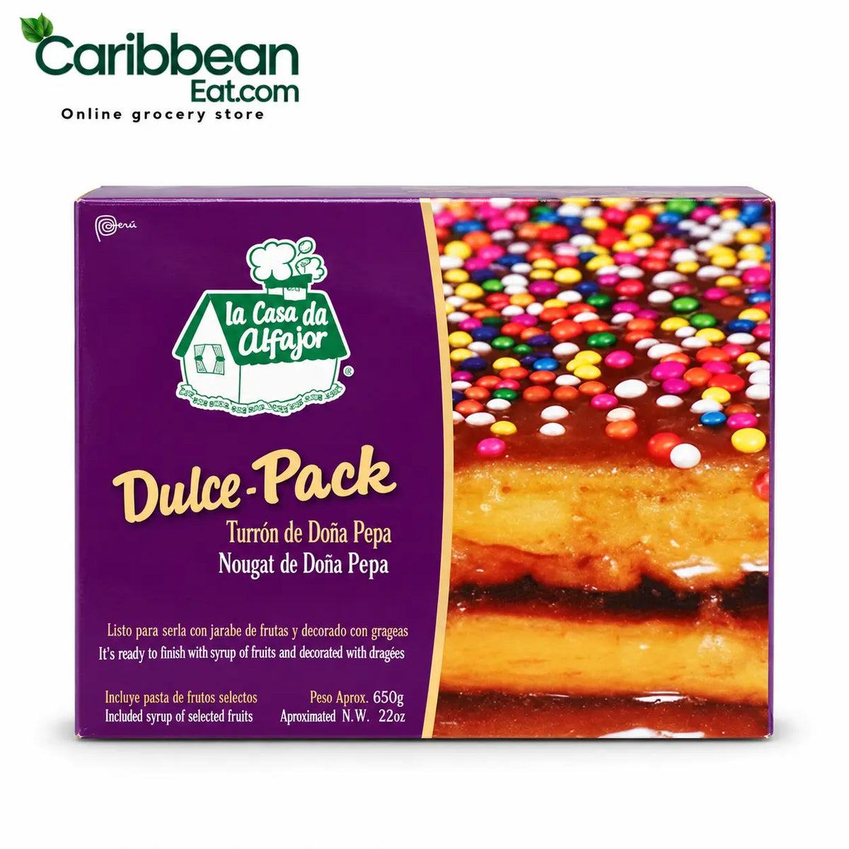 La Casa de Alfajor Turrón Doña Pepa 650gr