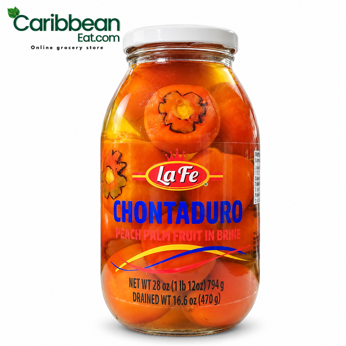 La Fe Chontaduro Peach Palm Fruit in Brine 28 oz