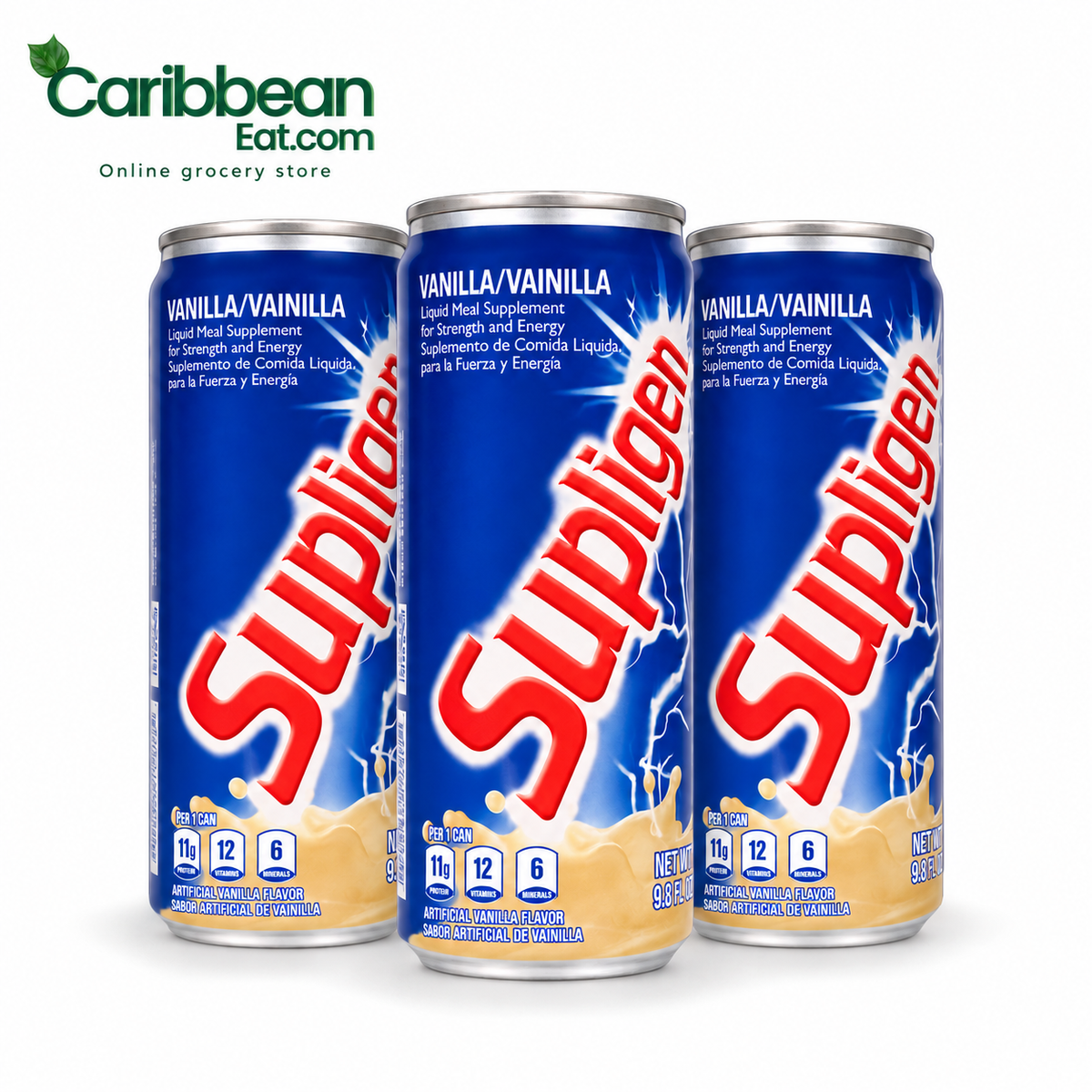 Nestlé Supligen Vanilla 9.8 oz three-pack