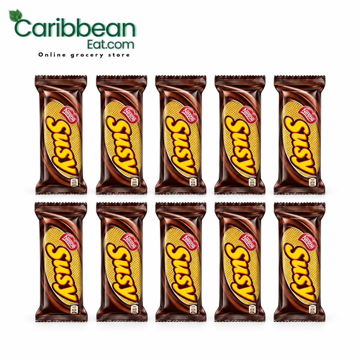 Nestlé Susy Chocolate Wafer Cookies 40 g 10 Pack