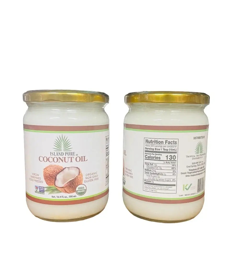 ISLAND PURE ORGANIC VIRGIN COCONUT OIL 500ml
