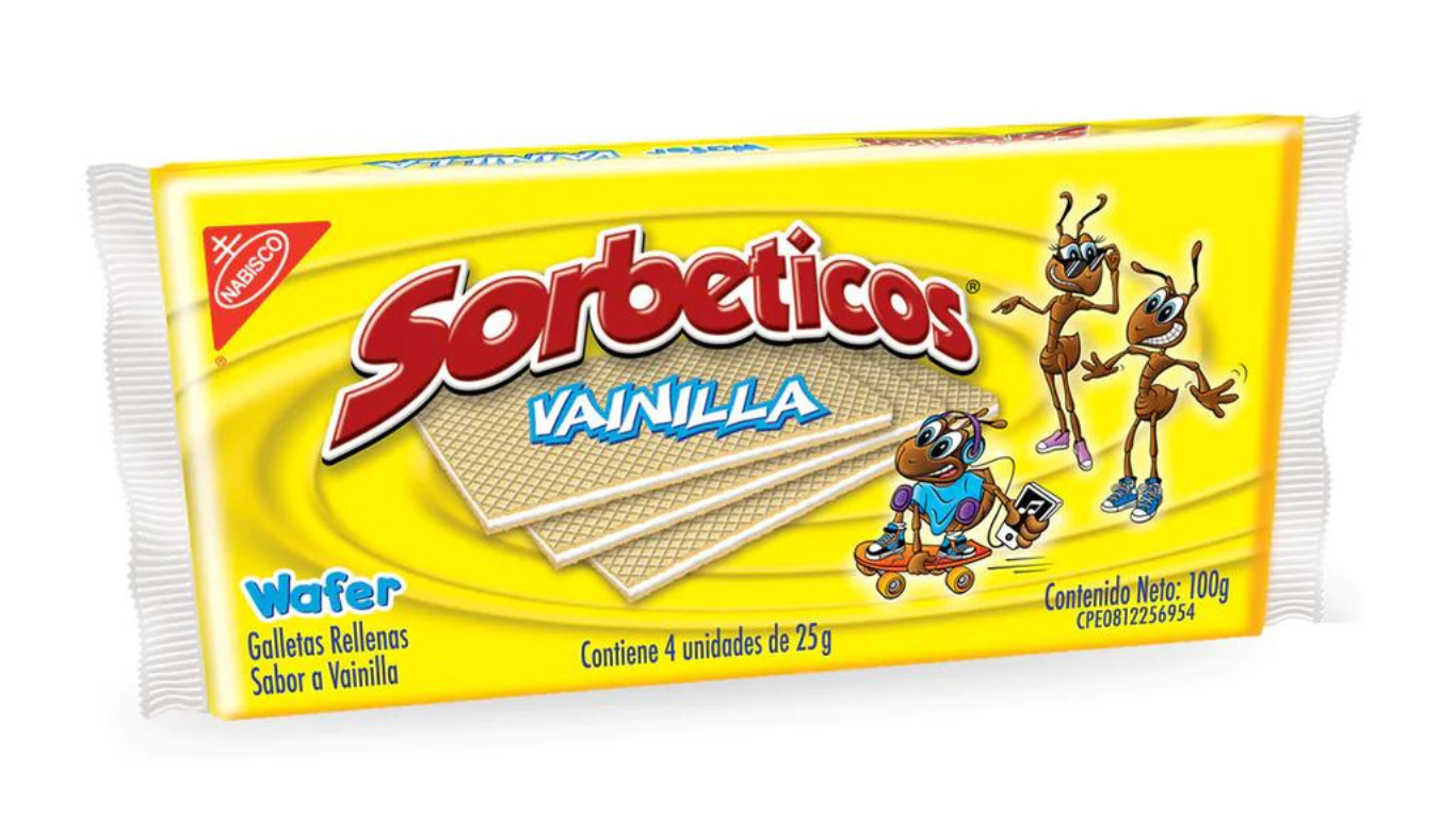 SORBETICO WAFER VANILLA 4 CT 25gr