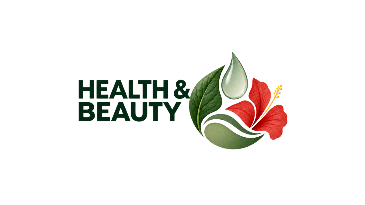 Health and Beauty botanical collection graphic with transparent background