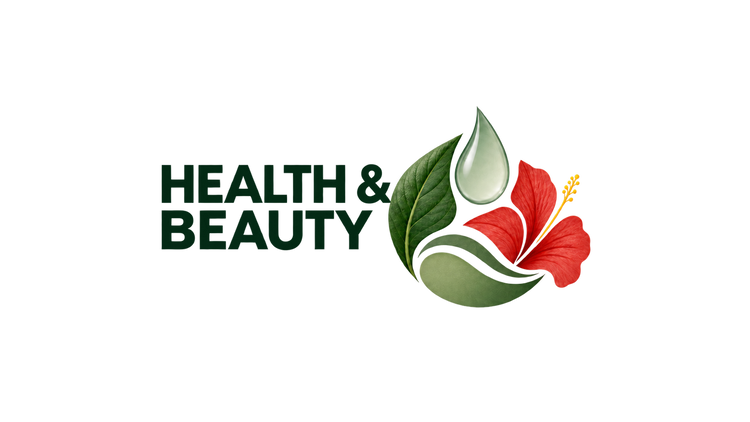 Health and Beauty botanical collection graphic with transparent background