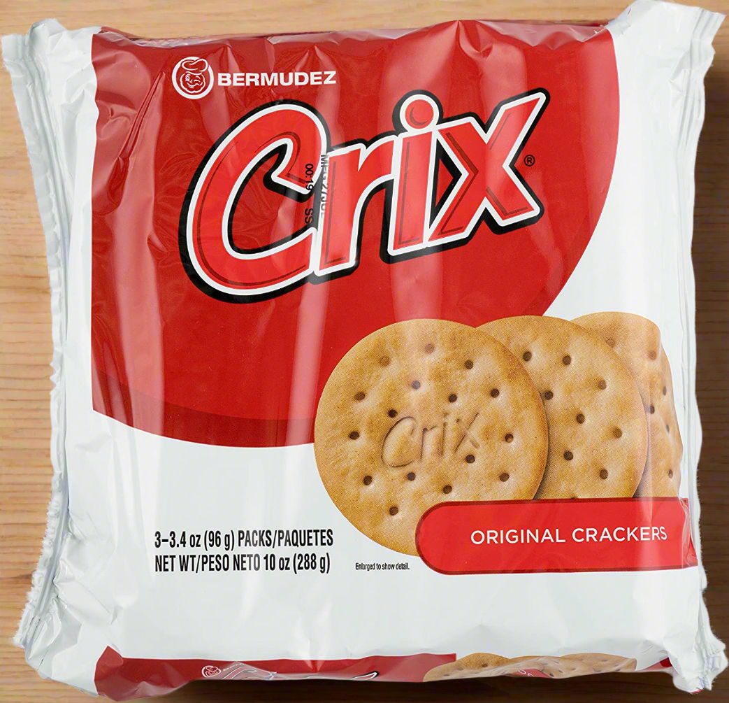 Bermudez Crix Original Crackers 10 oz (3 Rolls)
