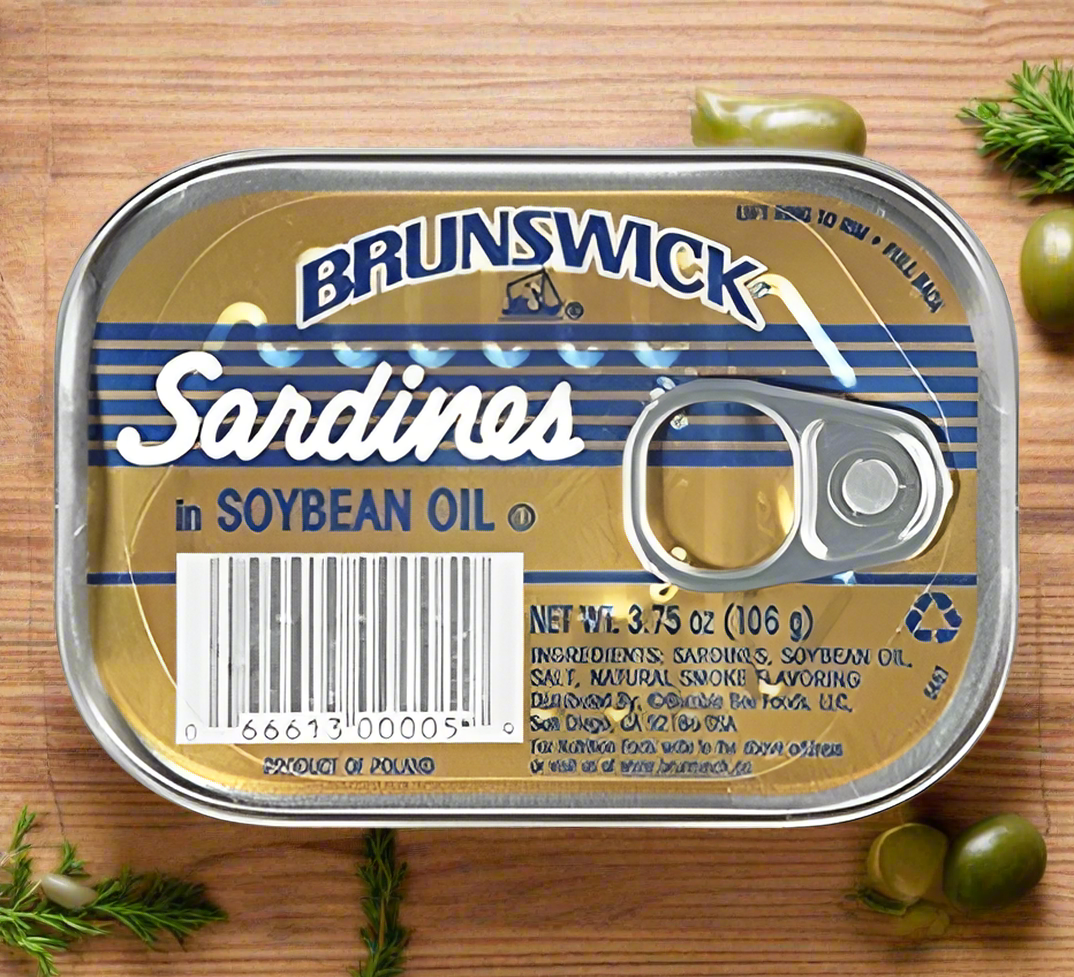 Brunswick Sardines in Soybean Oil 3.75 oz (3 Pack)