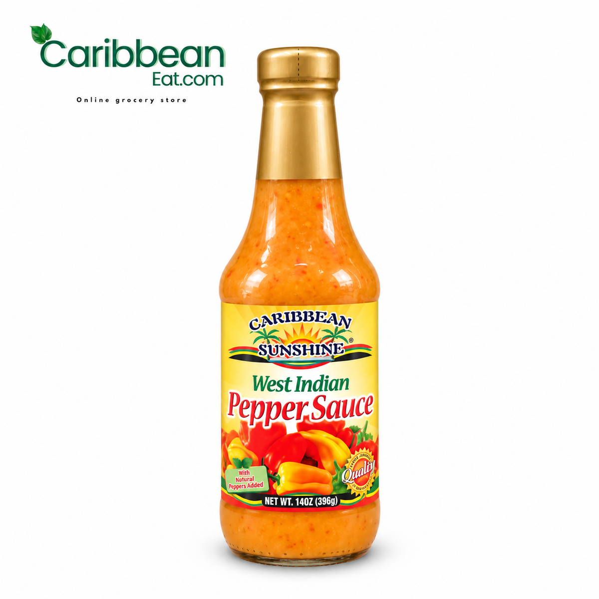 Caribbean Sunshine West Indian Pepper Sauce 14oz