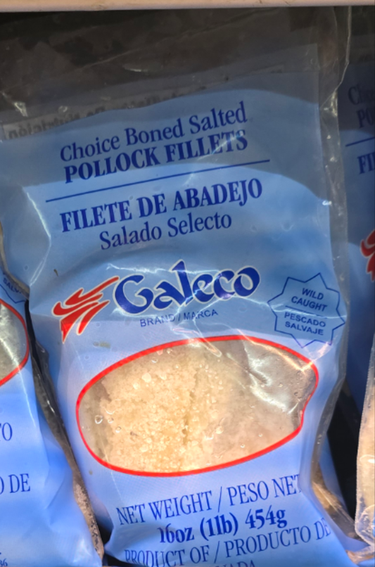 Galeco Salted Cod Fillet Boneless 16 oz