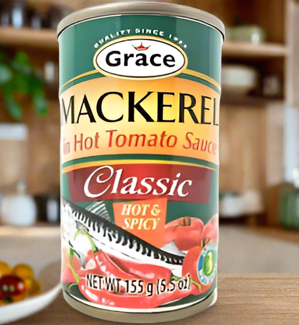 Grace Mackerel Hot & Spicy 5.5 oz (4 Pack)