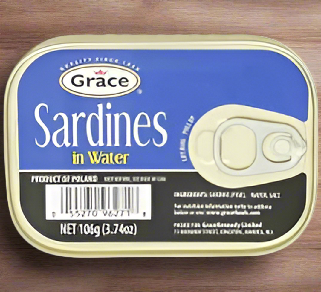 Grace Sardines in Water 3.74 oz (3 Pack)