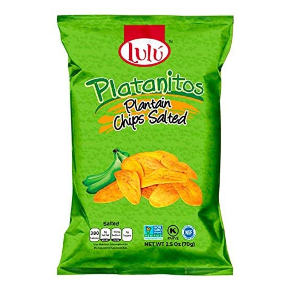 LULU PLANTAIN CHIPS SALTED 2.5oz (6 PACK)
