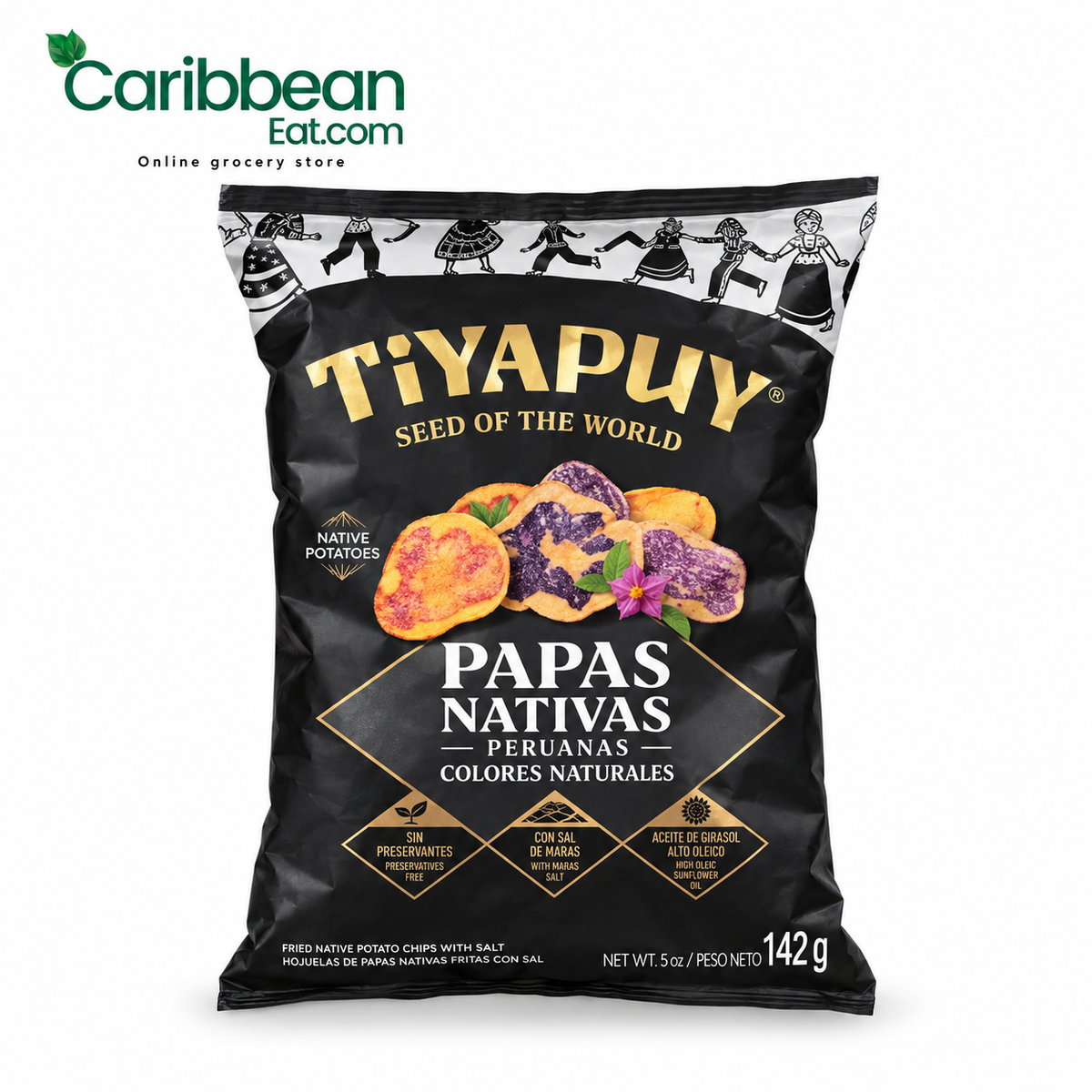 Tiyapuy Papas Nativas Peruanas Colores Naturales 142g