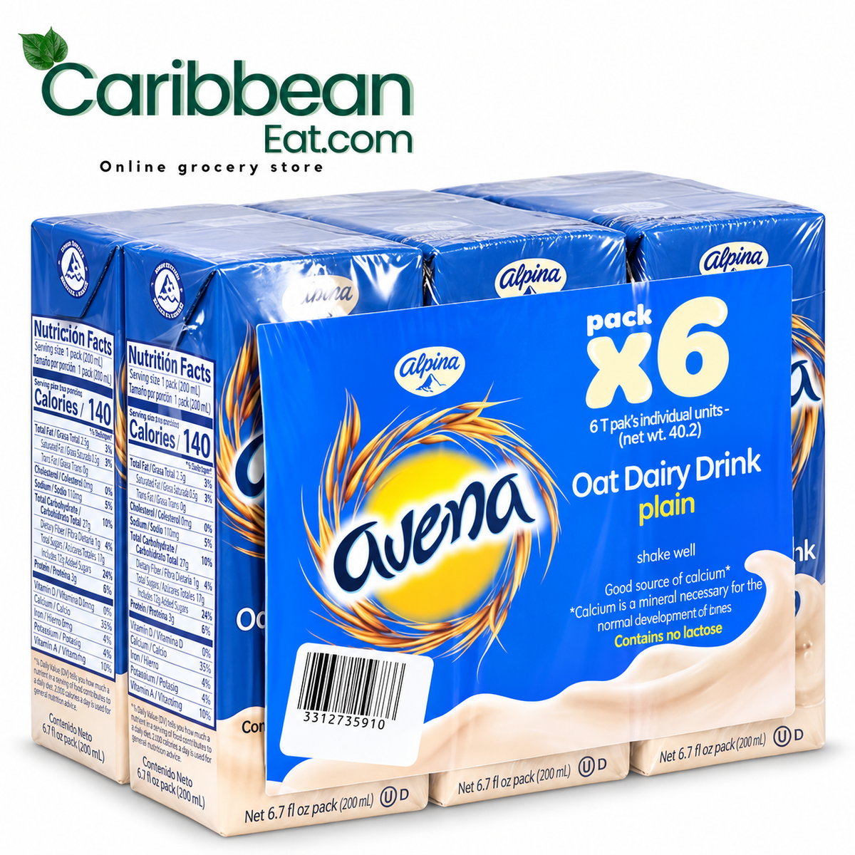 Avena Alpina Oat Dairy Drink 200 ml 6 Pack
