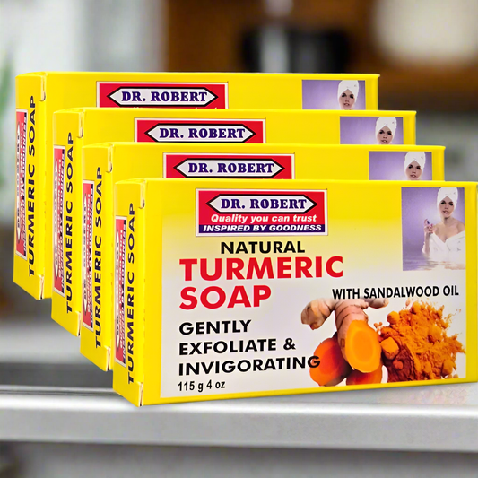 DR. ROBERT NATURAL TURMERIC SOAP 4oz (2 PACK)