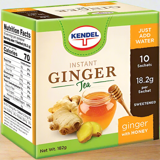 KENDEL INSTANT GINGER TEA WITH HONEY 10 CT