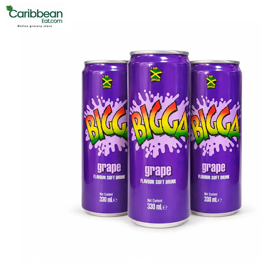 Bigga Sodas Grape 330ml (3 Pack)