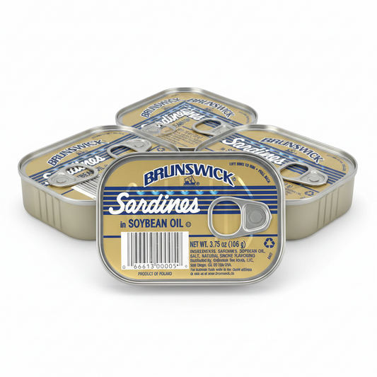 Brunswick sardines in soybean oil 3.75 oz 3 pack