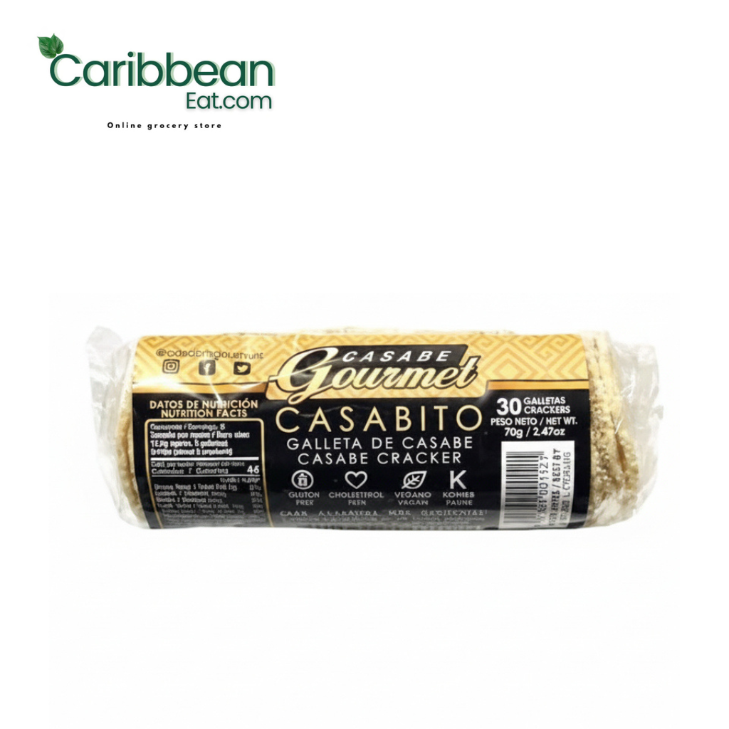 Casabito Casabe Gourmet 2.47 oz traditional cassava bread.