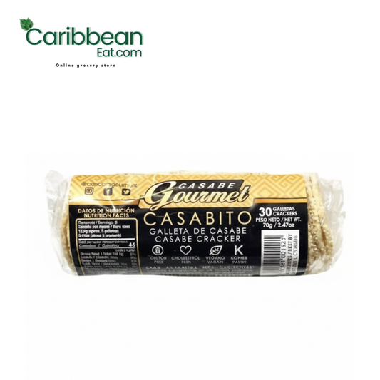 Casabito Casabe Gourmet 2.47 oz traditional cassava bread.