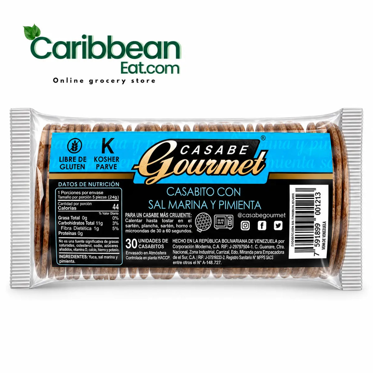 Casabito Gourmet Sal Marina y Pimienta 30 Count