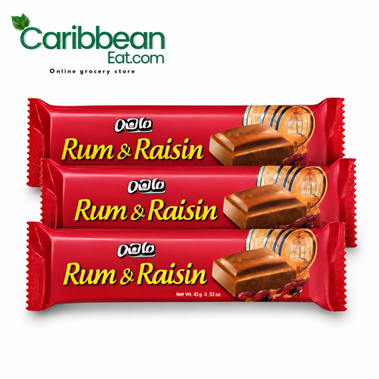 Charles Rum and Raisin Chocolate 1.52 oz 5 Pack