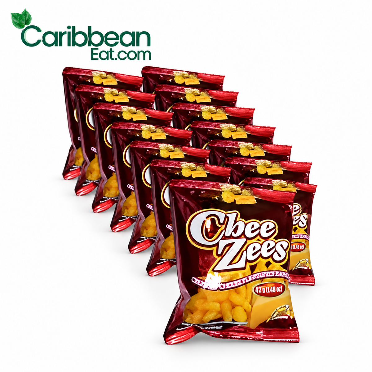 Chee-Zees Crunchy Cheese Flavored Snacks 42 g 12 Pack